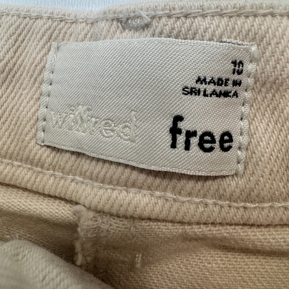 Aritzia Wilfred Free Denim Pants Cream - Picture 9 of 12